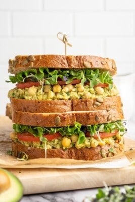 Smashed Chickpea Avocado Salad Sandwich Smashed Chickpea Avocado Salad Sandwich