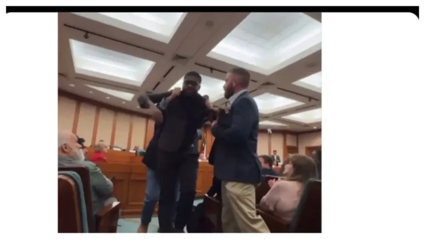 ‘You Should All Be Ashamed!’: Black Texas Candidate Tackled and Dragged Out of Hearing After Daring to Say What Everyone’s Thinking About Republicans and Trump ‘You Should All Be Ashamed!’: Black Texas Candidate Tackled and Dragged Out of Hearing After Daring to Say What Everyone’s Thinking About Republicans and Trump