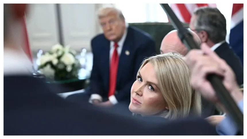 ‘She Doesn’t Deserve One!’: Trump’s Outrageous Gift to Karoline Leavitt Sparks Backlash After Learning He Snatched It Away from Kamala Harris