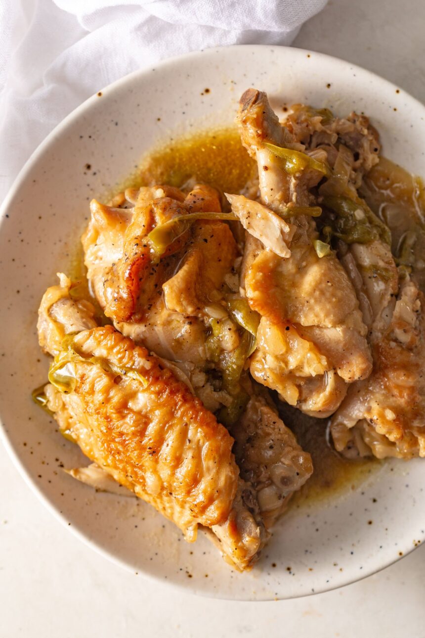 Smothered Turkey Wings Recipe