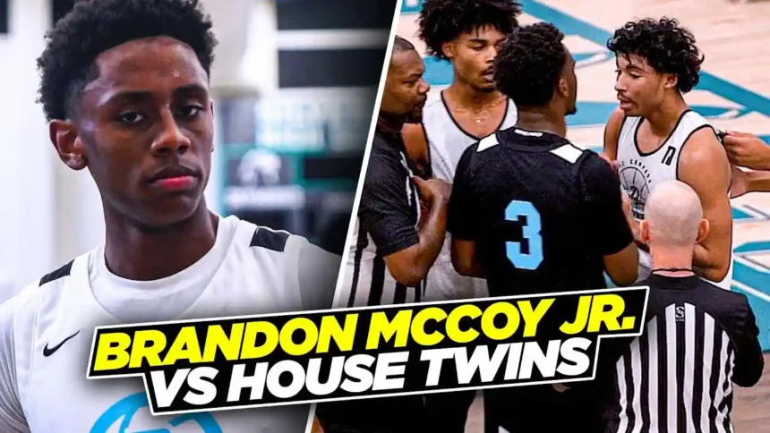 Brandon McCoy Jr. vs House Twins Turns into a WAR! 