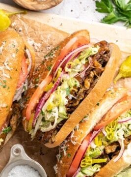 Vegan Grinder Sandwich Vegan Grinder Sandwich