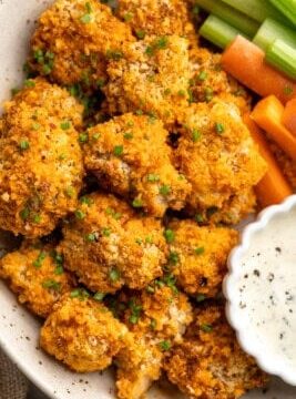 Cheesy Buffalo Cauliflower Wings Cheesy Buffalo Cauliflower Wings