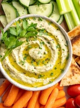 Roasted Garlic White Bean Dip