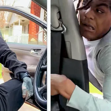 Ohio Cops with History of Violence Against Black Woman Caught on Viral Video Yanking Black Man from Car After Failing to Use Turn Signal Pulling Into His Own Driveway 