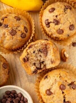 Banana Chocolate Chip Muffins