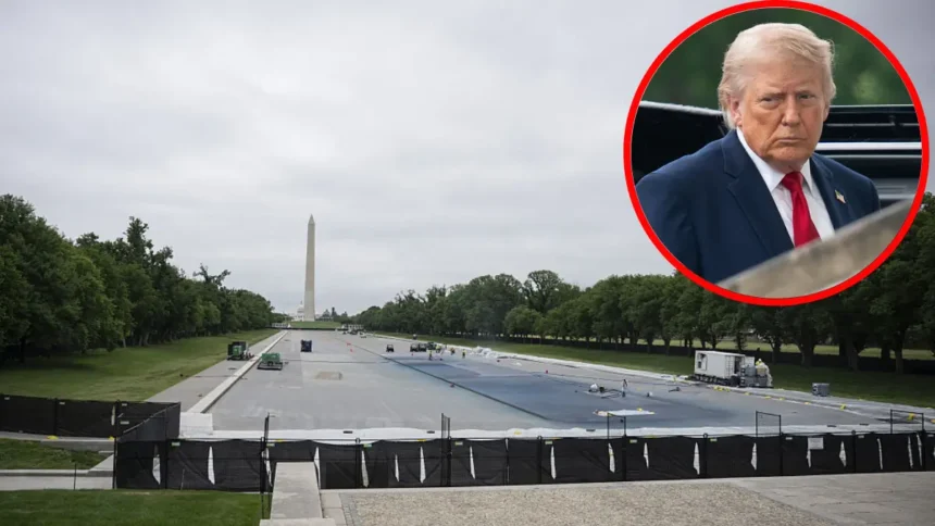 ‘Oh Wait a Minute’: Trump Declared $14 Million Reflecting Pool Project a Big Success — Less Than 24 Hours Later, Folks Noticed One Embarrassing Detail