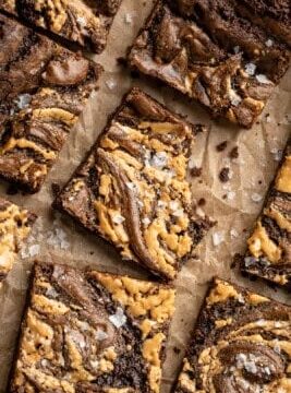 Chocolate Peanut Butter Swirl Brownies