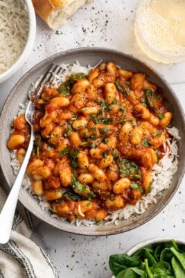 Smoky White Beans in Garlicky Tomato Sauce Smoky White Beans in Garlicky Tomato Sauce