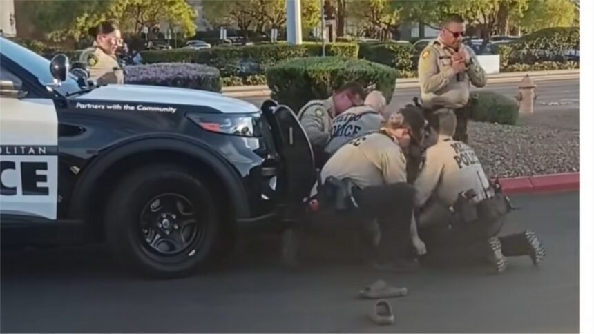 ‘I Can’t Feel My Arm!’: Black Man Pleads for Help As Las Vegas Cops Drag Him Out of Car with Newborn in Backseat During Violent Arrest Caught on Video ‘I Can’t Feel My Arm!’: Black Man Pleads for Help As Las Vegas Cops Drag Him Out of Car with Newborn in Backseat During Violent Arrest Caught on Video