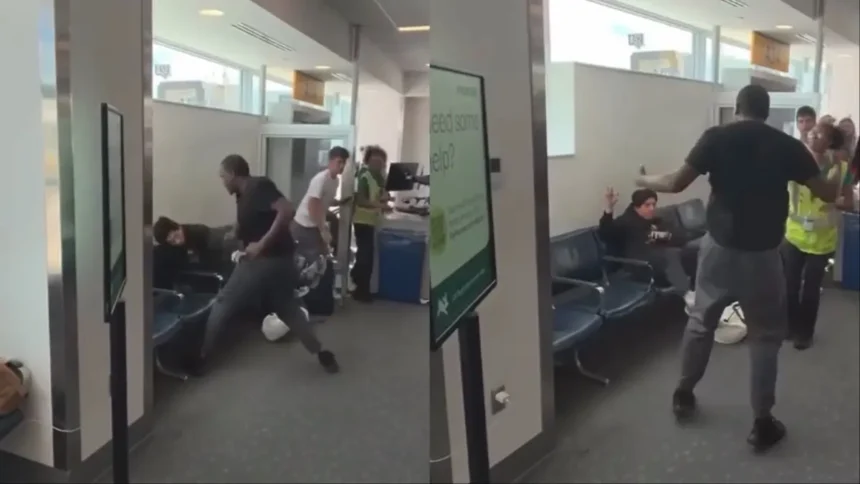 ‘Don’t F—k with Me!’: White Man Runs His Mouth with Racist Threats at Airport, Then Gets a Beatdown from Black Traveler Who’s Had Enough