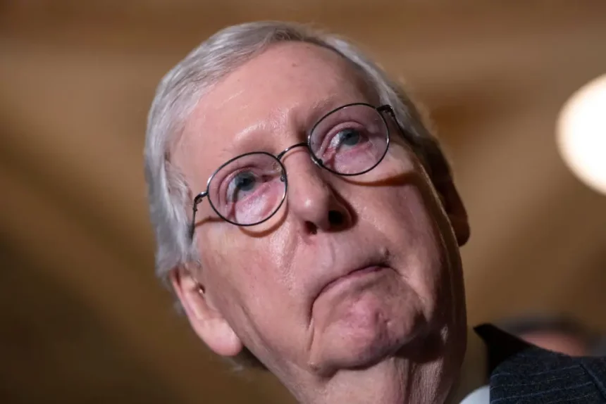 ‘None of Them Have Shame’: Video of a Nearly Unresponsive McConnell Being Redirected Mid-Vote as He Almost Sides with Dems Sparks Fears of Elder Abuse