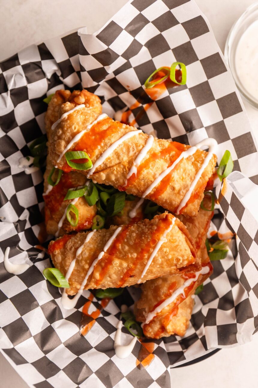 Easy Buffalo Chicken Egg Rolls Recipe Easy Buffalo Chicken Egg Rolls Recipe