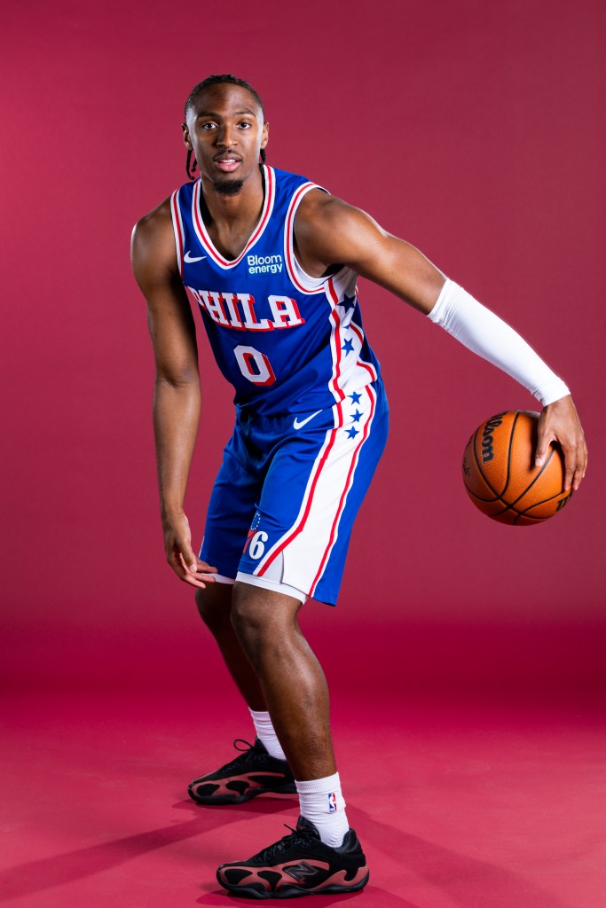 Tyrese Maxey has his signature sneaker. Now comes the hard part. Tyrese Maxey has his signature sneaker. Now comes the hard part.