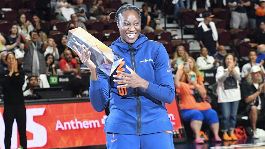 WNBA legend Tina Charles is the New York Liberty’s all-time leading scorer. She’s also its newest intern.